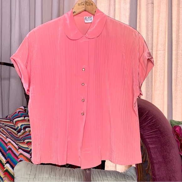 50s Pink Sissy Blouse - Picture 9 of 9